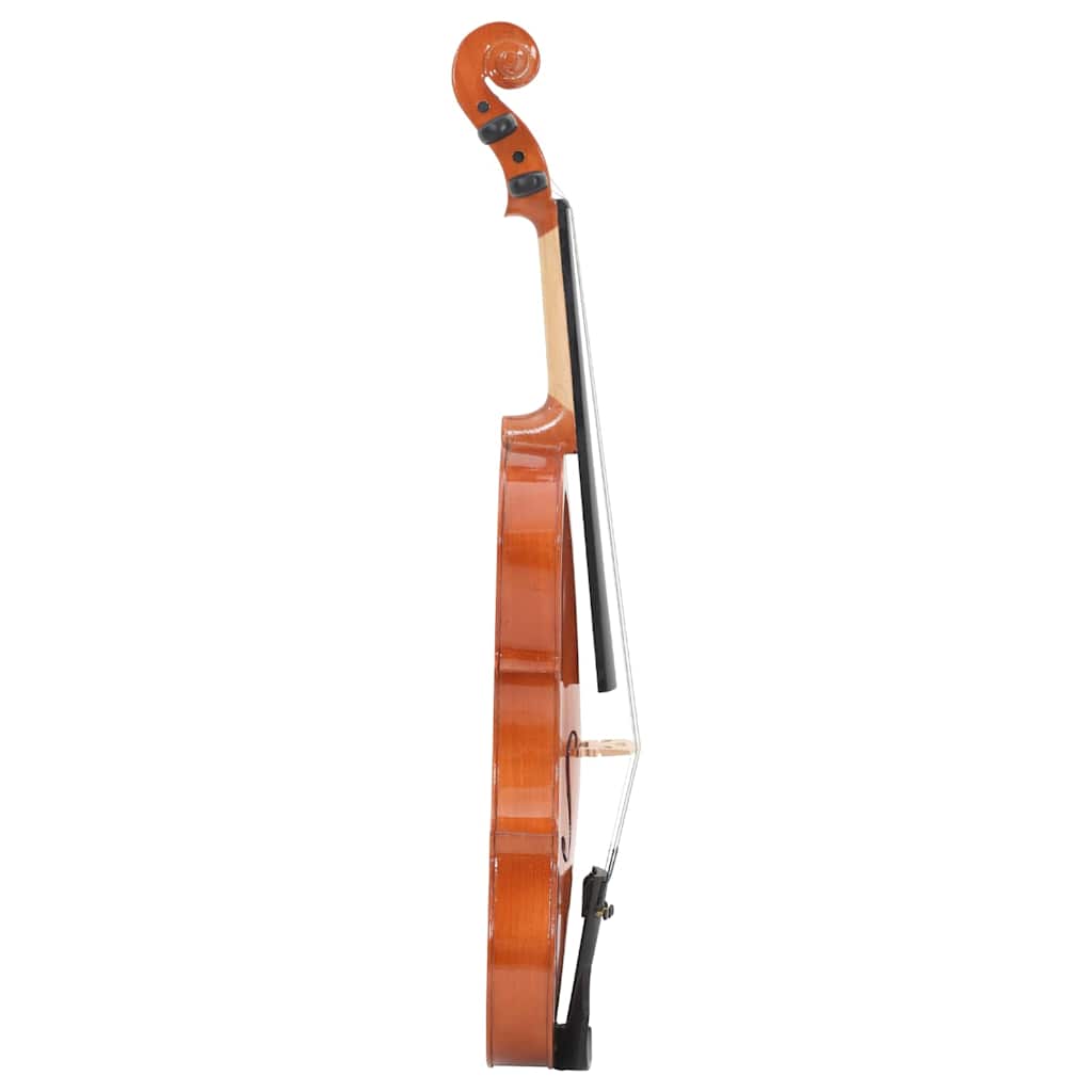 Violine Komplettset mit Bogen und Kinnhalter Dunkles Holz 4/4