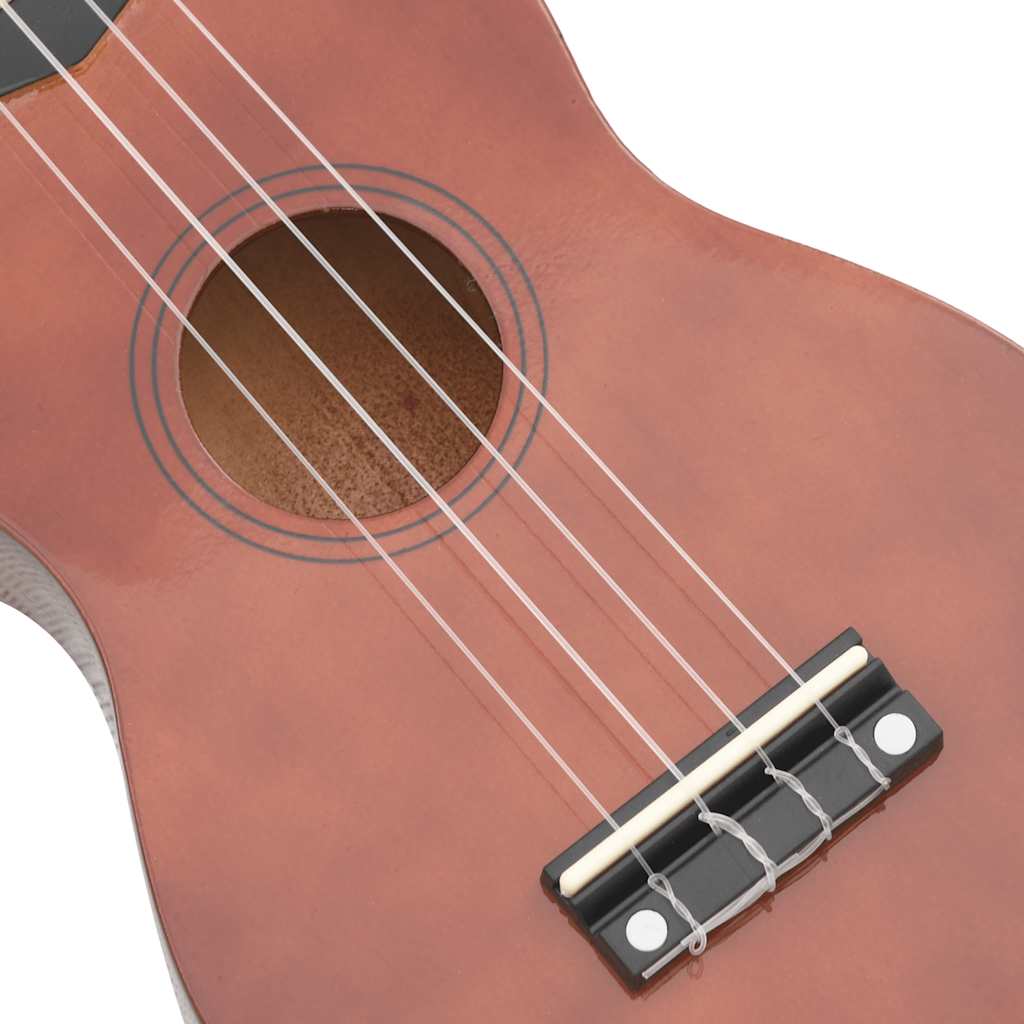 Sopran Ukulele Set für Kinder mit Tasche Dunkles Holz 21"