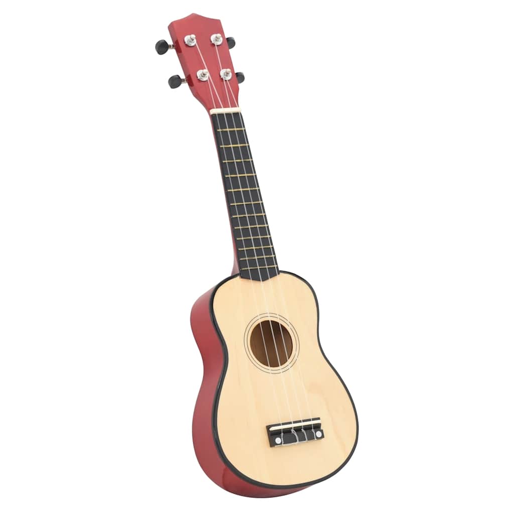 Sopran Ukulele Set für Kinder mit Tasche Dunkles Holz 21"
