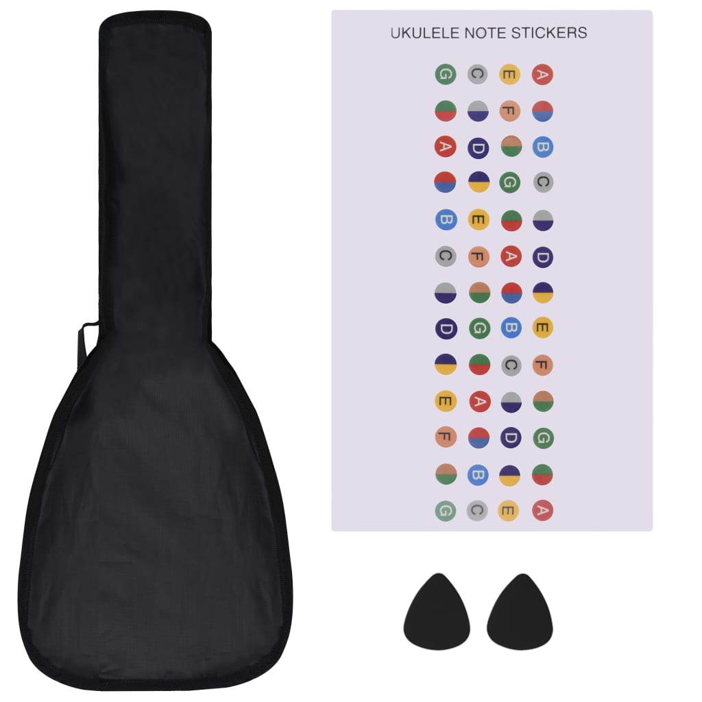 Sopran-Ukulele-Set mit Tasche für Kinder Rosa 21"