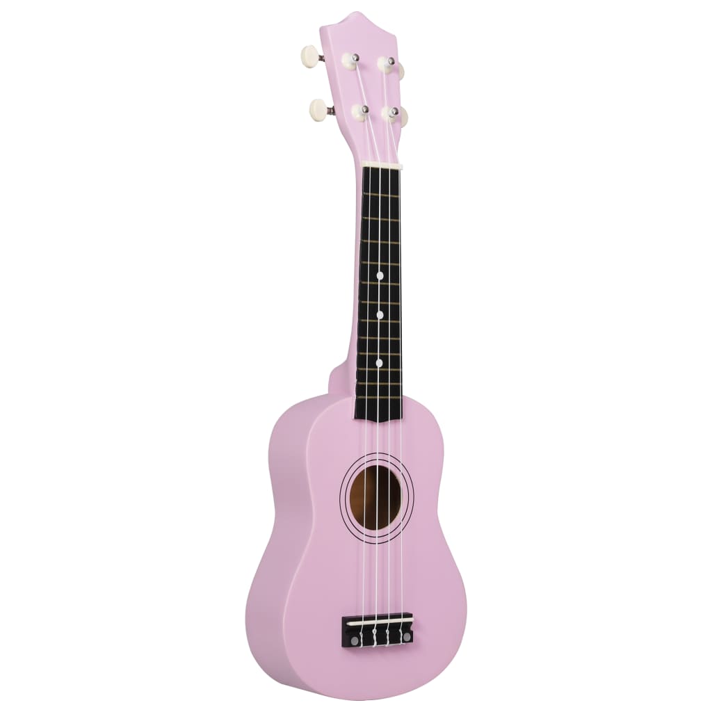 Sopran-Ukulele-Set mit Tasche für Kinder Rosa 21"