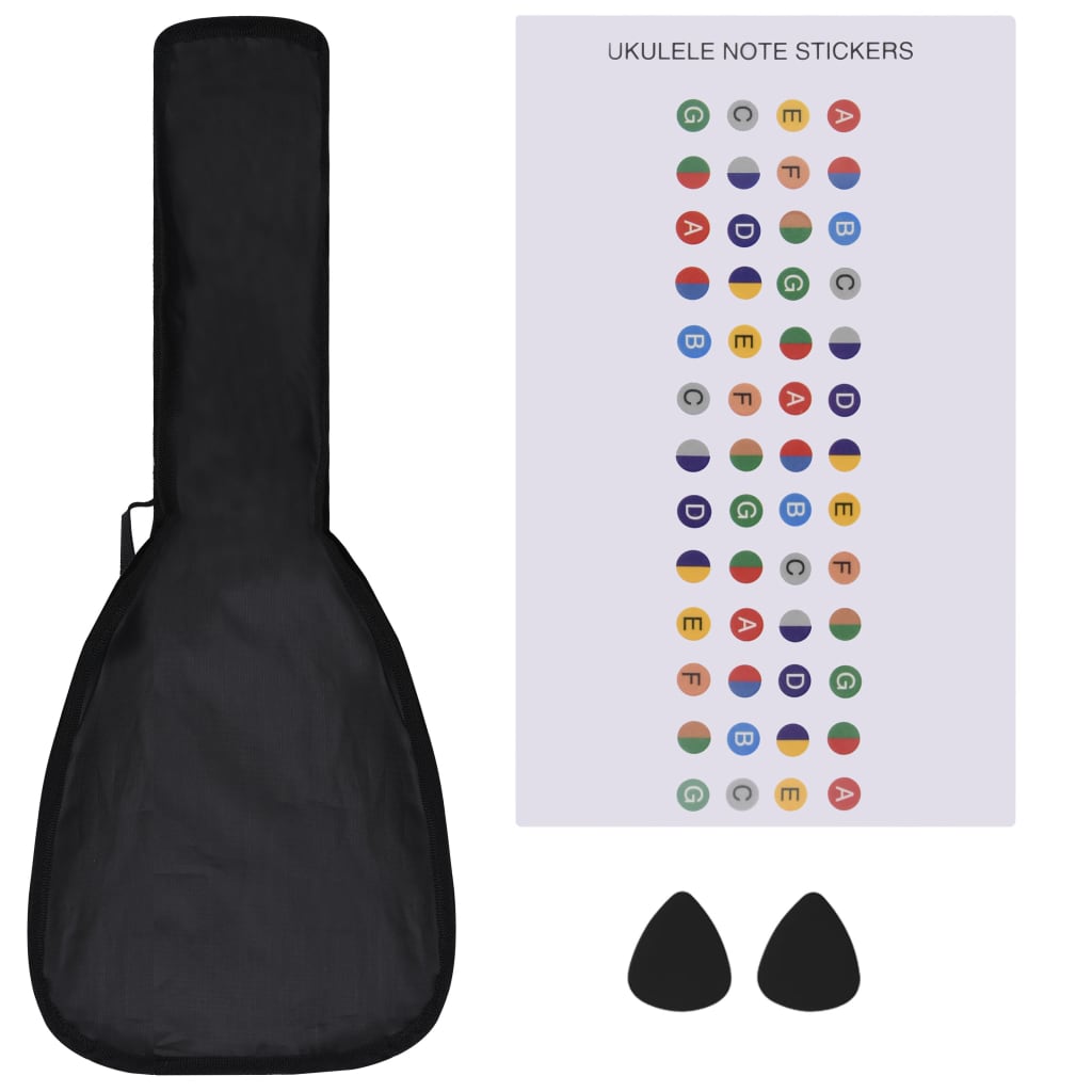 Sopran-Ukulele-Set mit Tasche für Kinder Babyblau 21"