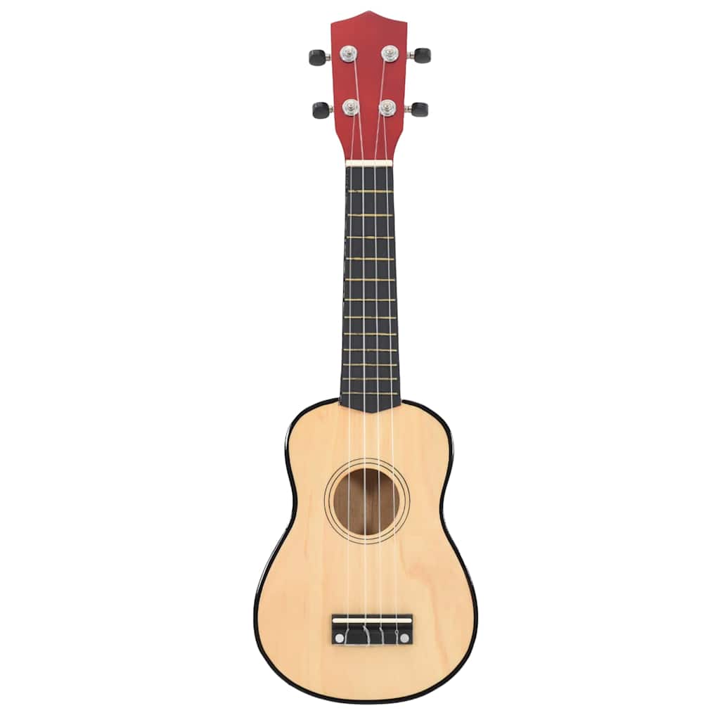 Sopran Ukulele Set für Kinder mit Tasche Helles Holz 23"