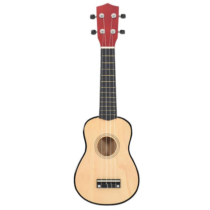 Sopran Ukulele Set für Kinder mit Tasche Helles Holz 23"