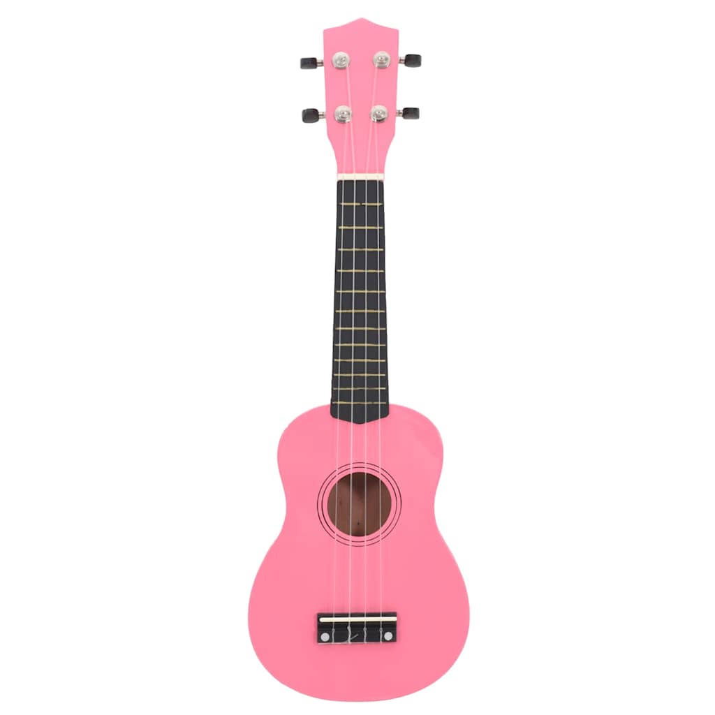 Sopran-Ukulele-Set mit Tasche für Kinder Rosa 23"