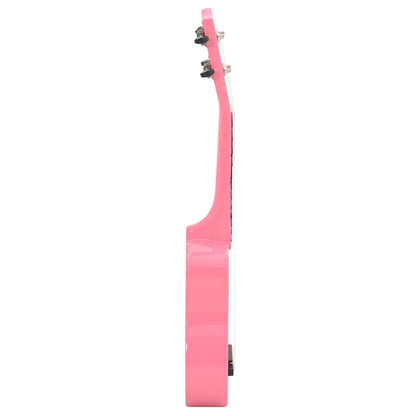 Sopran-Ukulele-Set mit Tasche für Kinder Rosa 23"