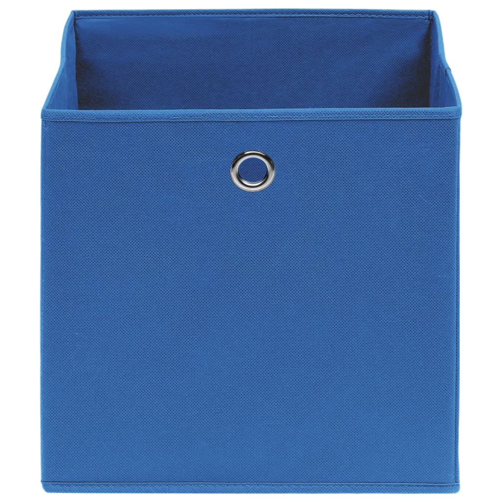 Aufbewahrungsboxen 10 Stk. Blau 32x32x32 cm Stoff