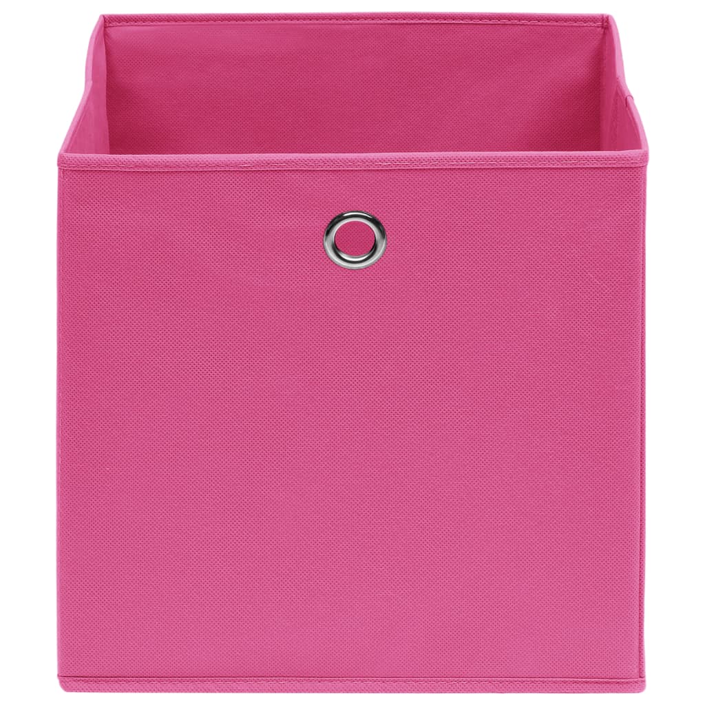 Aufbewahrungsboxen 4 Stk. Rosa 32x32x32 cm Stoff