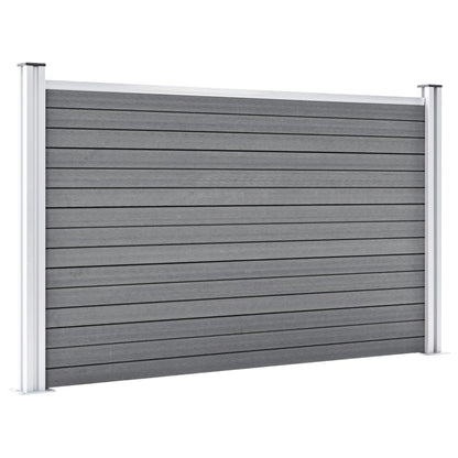 Gartenzaun WPC 353x106 cm Grau