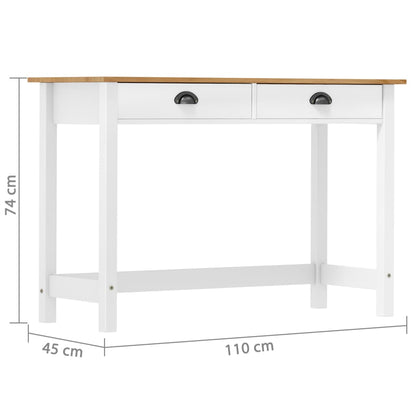 Konsolentisch Hill mit 2 Schubladen 110x45x74 cm Kiefernholz