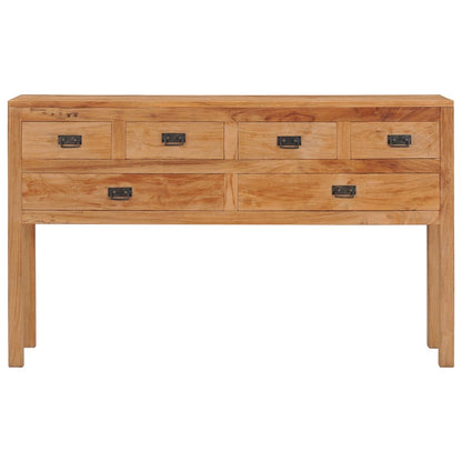 Sideboard 125x30x75 cm Massivholz Teak