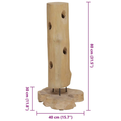 Weinständer für 8 Flaschen 40x30x80 cm Massivholz Teak