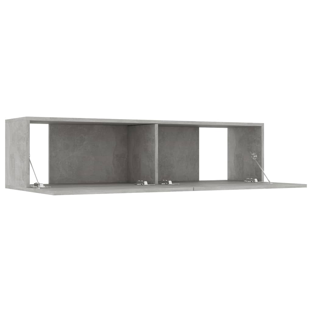 TV-Schrank Betongrau 120x30x30 cm Holzwerkstoff