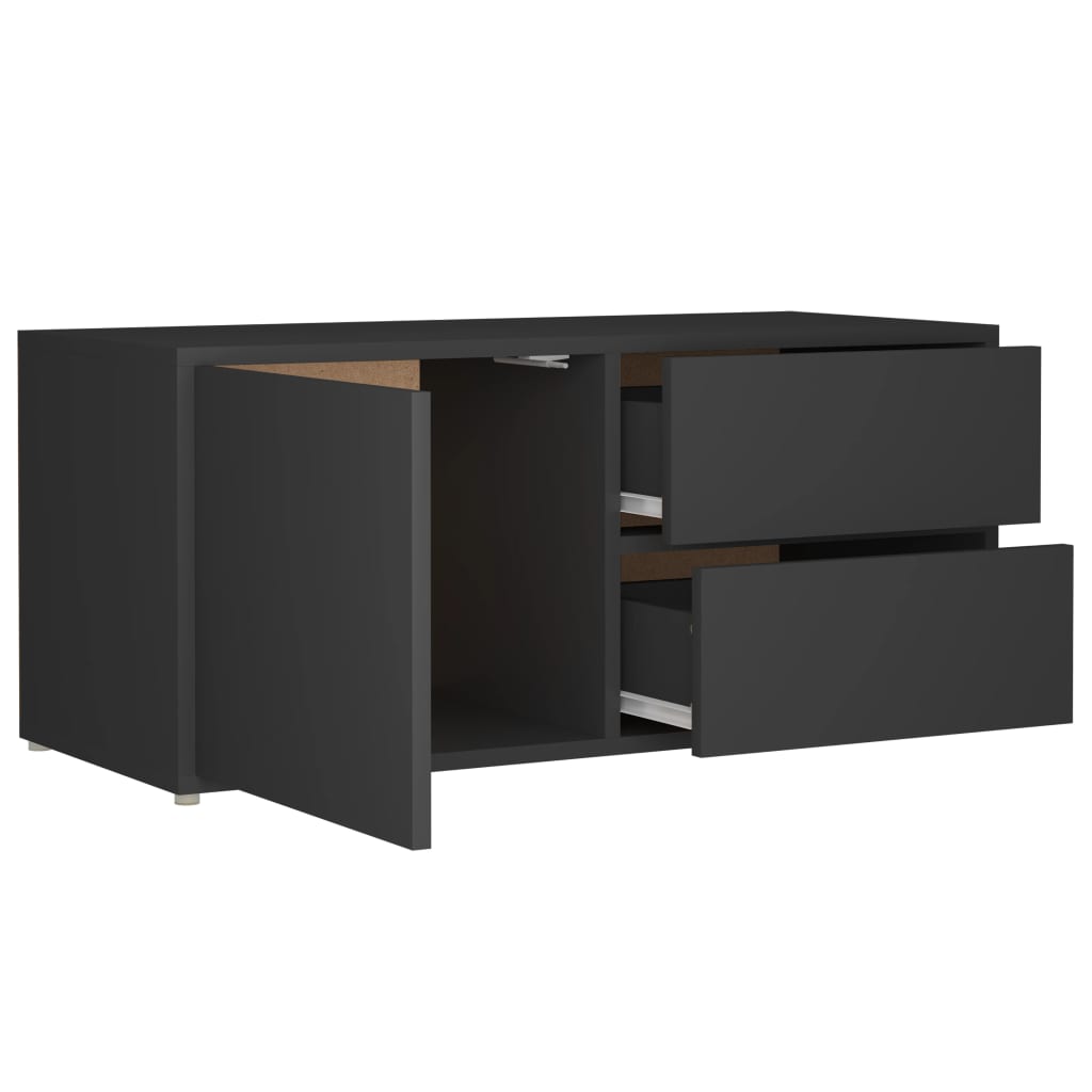 TV-Schrank Grau 80x34x36 cm Holzwerkstoff