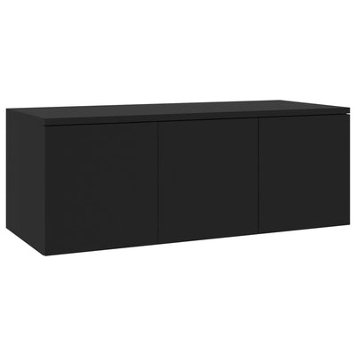 TV-Schrank Schwarz 80x34x30 cm Holzwerkstoff