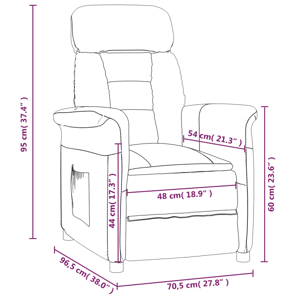 Relaxsessel Dunkelgrau Wildleder-Optik