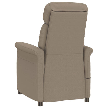 Massagesessel Taupe Wildleder-Optik