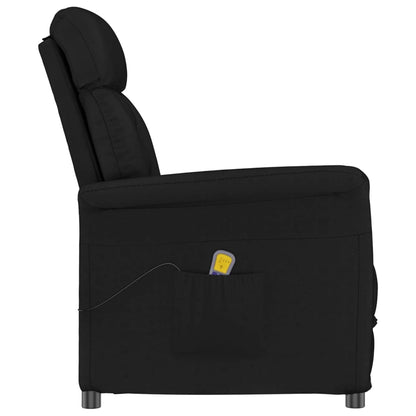 Massagesessel Schwarz Wildleder-Optik