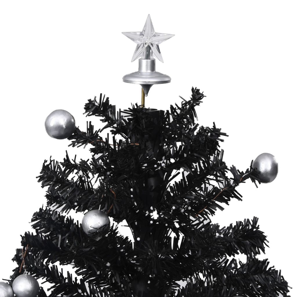 Schneiender Weihnachtsbaum mit Schirmfuß Schwarz 75 cm PVC