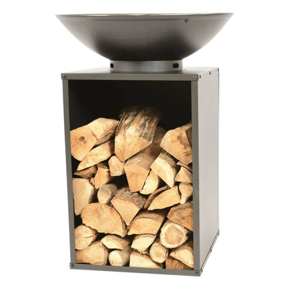 RedFire Feuerschale mit Grill ONYX 60 cm mit Abdeckung