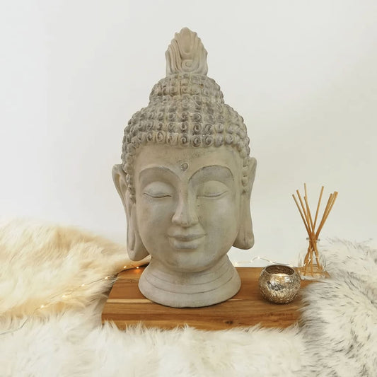 ProGarden Buddha-Kopf Dekoration 23x22x45 cm