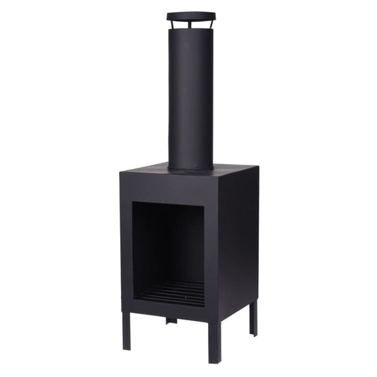 ProGarden Outdoor-Kamin 100 cm Schwarz