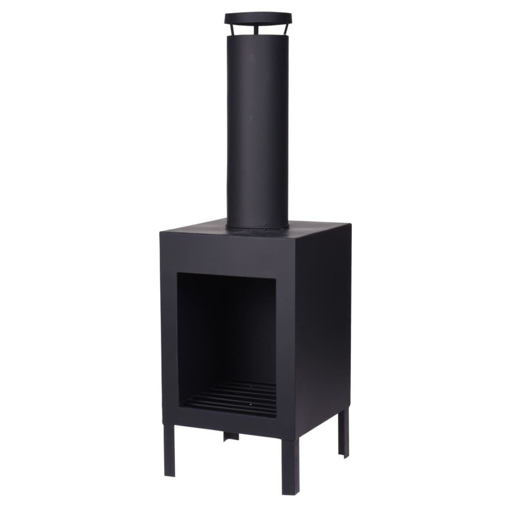 Outdoor-Kamin 100 cm Schwarz