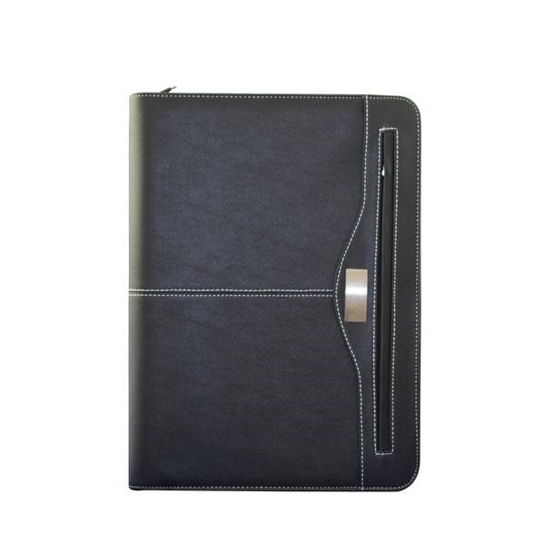 Vermonti A4 Plus Ringbuchmappe mit Taschenrechner & Reissverschluss-Aussentasche