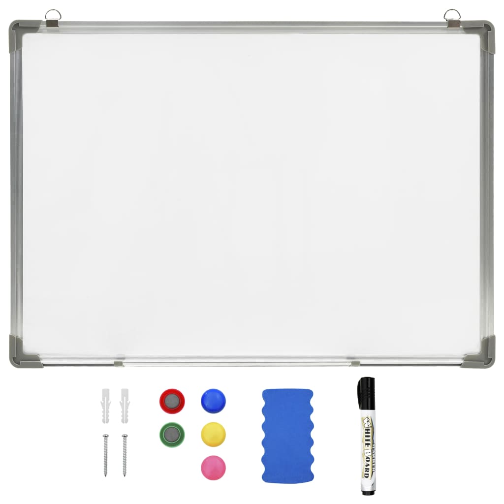 Magnetisches Whiteboard Weiß 70 x 50 cm Stahl