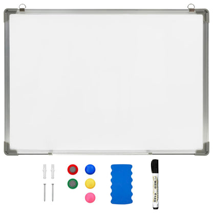 Magnetisches Whiteboard Weiß 70 x 50 cm Stahl