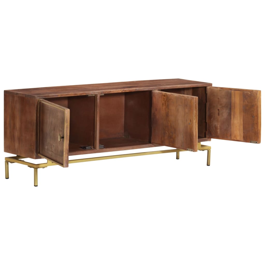 TV-Schrank 120x30x46 cm Massivholz Mango