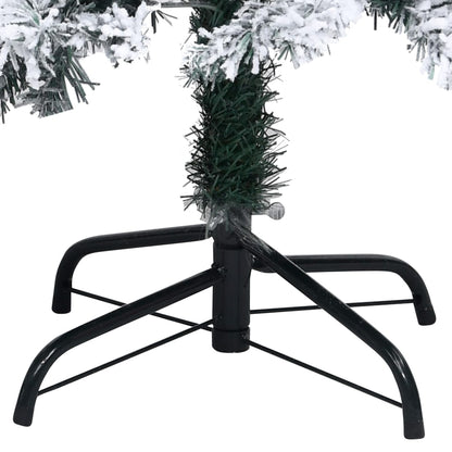 Künstlicher Weihnachtsbaum mit Schnee Grün 180 cm PVC