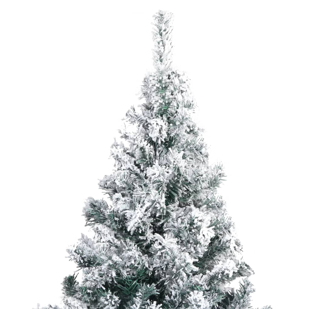 Künstlicher Weihnachtsbaum mit Schnee Grün 210 cm PVC