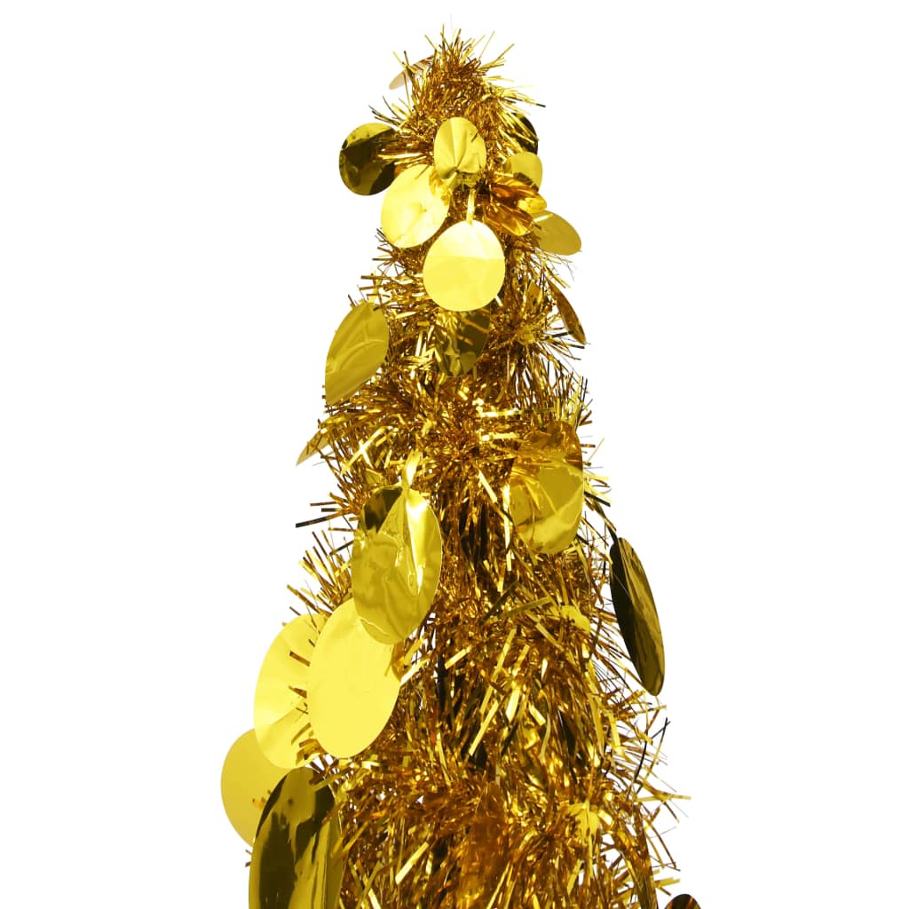 Künstlicher Pop-Up-Weihnachtsbaum Golden 150 cm PET