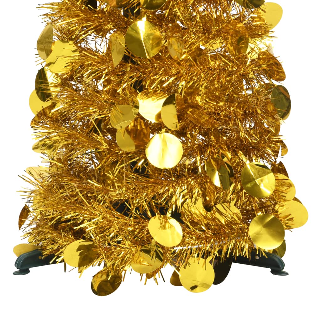 Künstlicher Pop-Up-Weihnachtsbaum Golden 150 cm PET