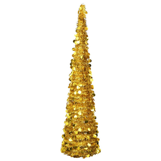 Künstlicher Pop-Up-Weihnachtsbaum Golden 180 cm PET