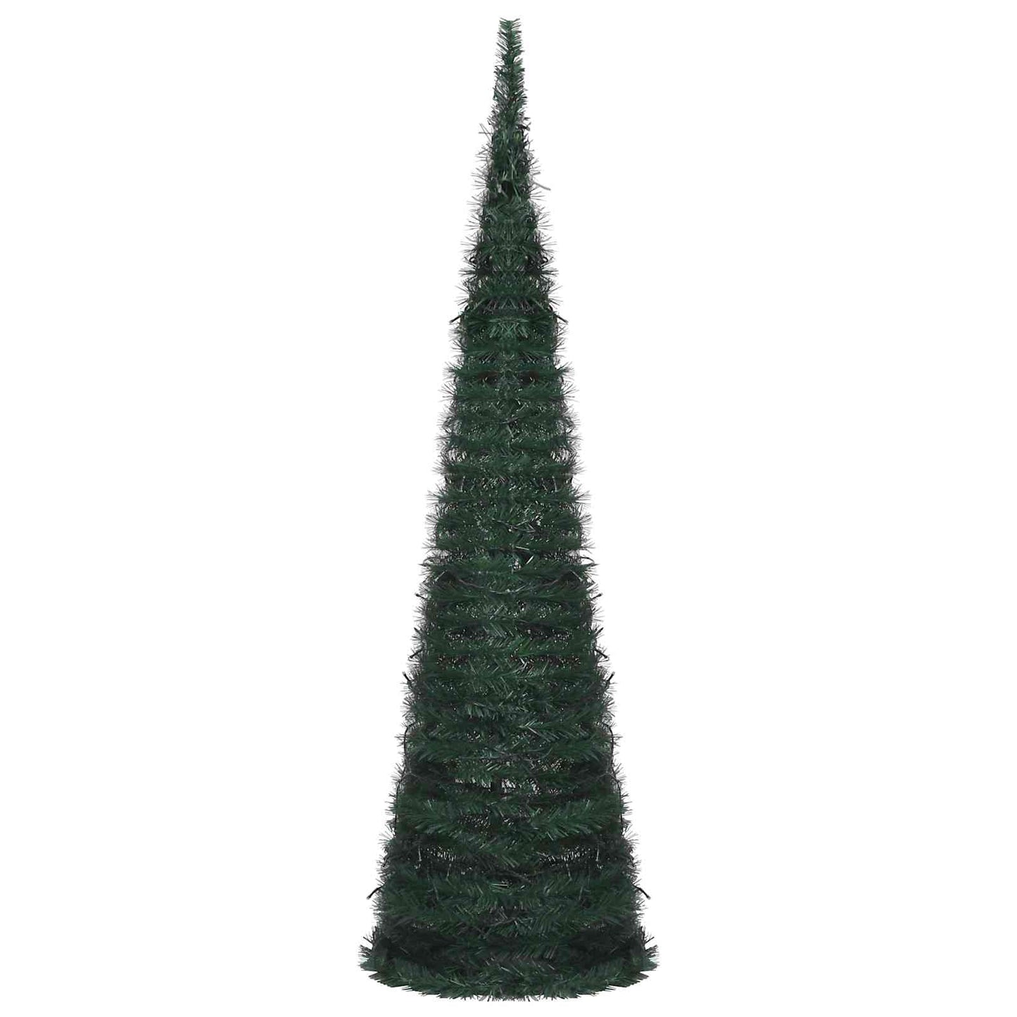 Weihnachtsbaum with LED String Lights Grün 150 x 150 cm PVC