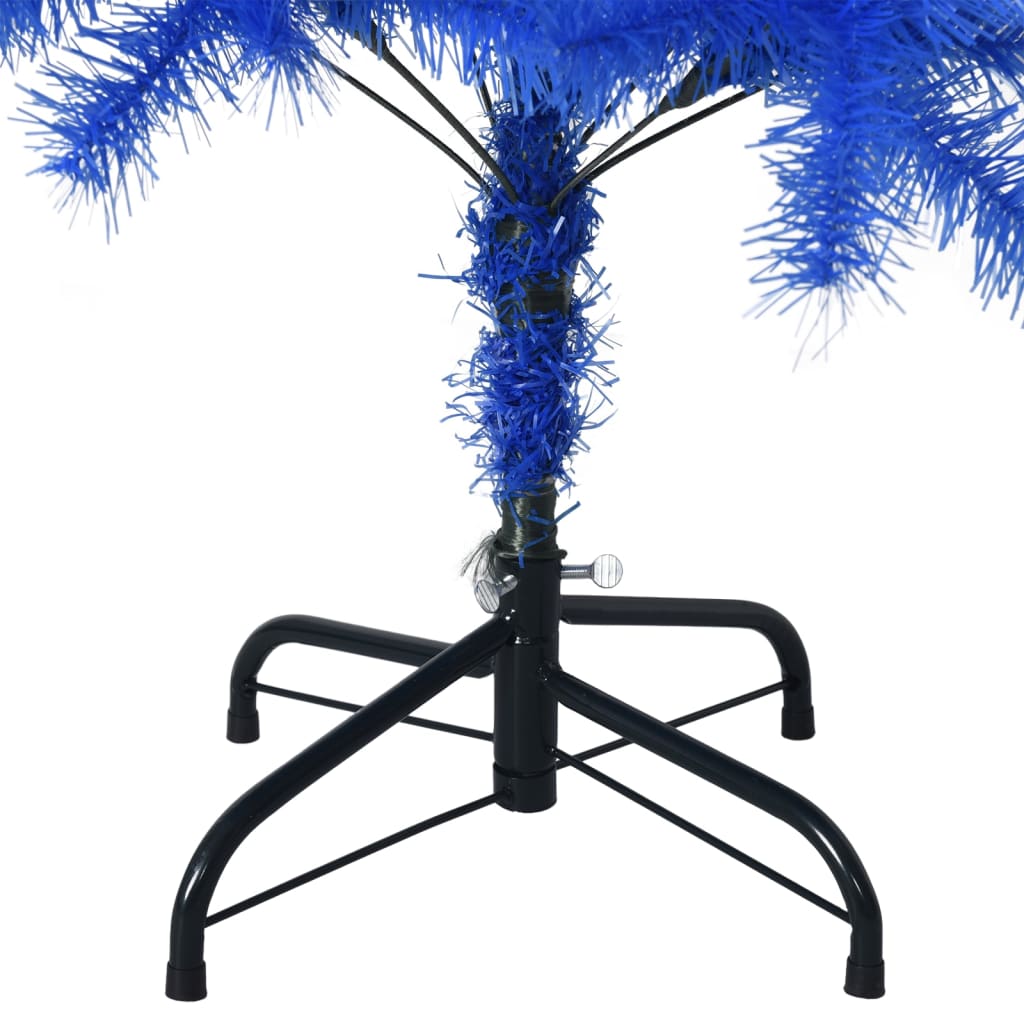 Künstlicher Weihnachtsbaum mit Ständer Blau 150 cm PVC