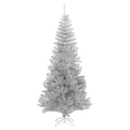 Künstlicher Weihnachtsbaum mit Ständer Silber 210 cm PET