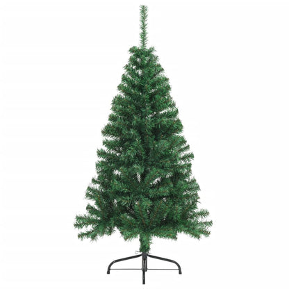 Künstlicher Halb-Weihnachtsbaum mit Ständer Grün 150 cm PVC