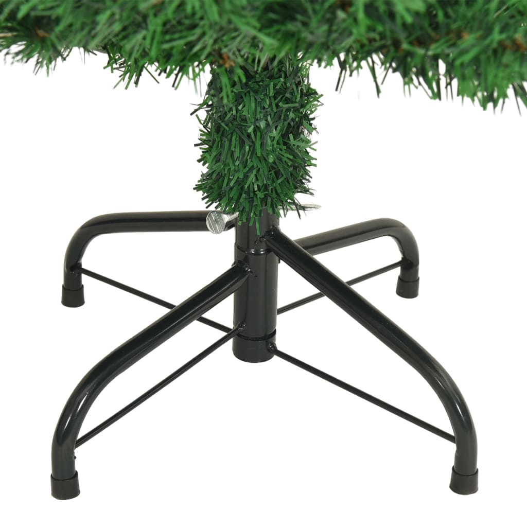 Künstlicher Weihnachtsbaum mit Dicken Zweigen Grün 150 cm PVC