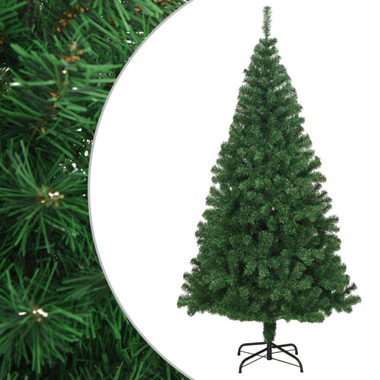 Künstlicher Weihnachtsbaum mit Dicken Zweigen Grün 210 cm PVC