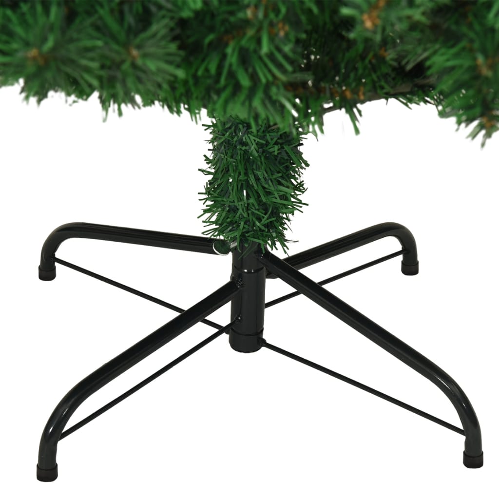 Künstlicher Weihnachtsbaum mit Dicken Zweigen Grün 210 cm PVC