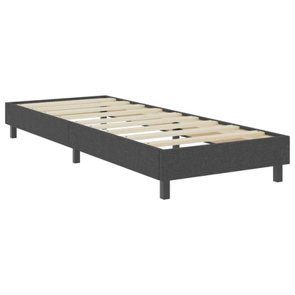 Boxspringbett Dunkelgrau Stoff 80x200 cm