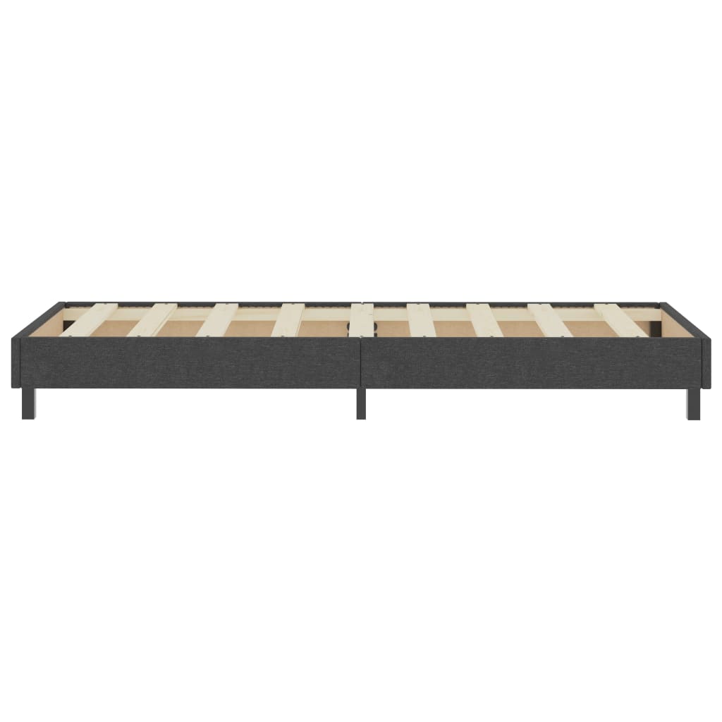 Boxspringbett Dunkelgrau Stoff 80x200 cm