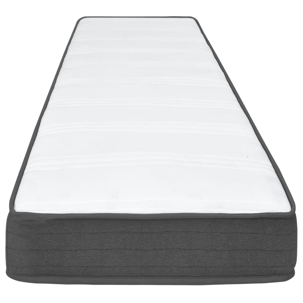 Boxspringbett Dunkelgrau Stoff 80x200 cm