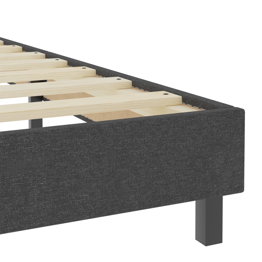 Boxspringbett Dunkelgrau Stoff 140x200 cm