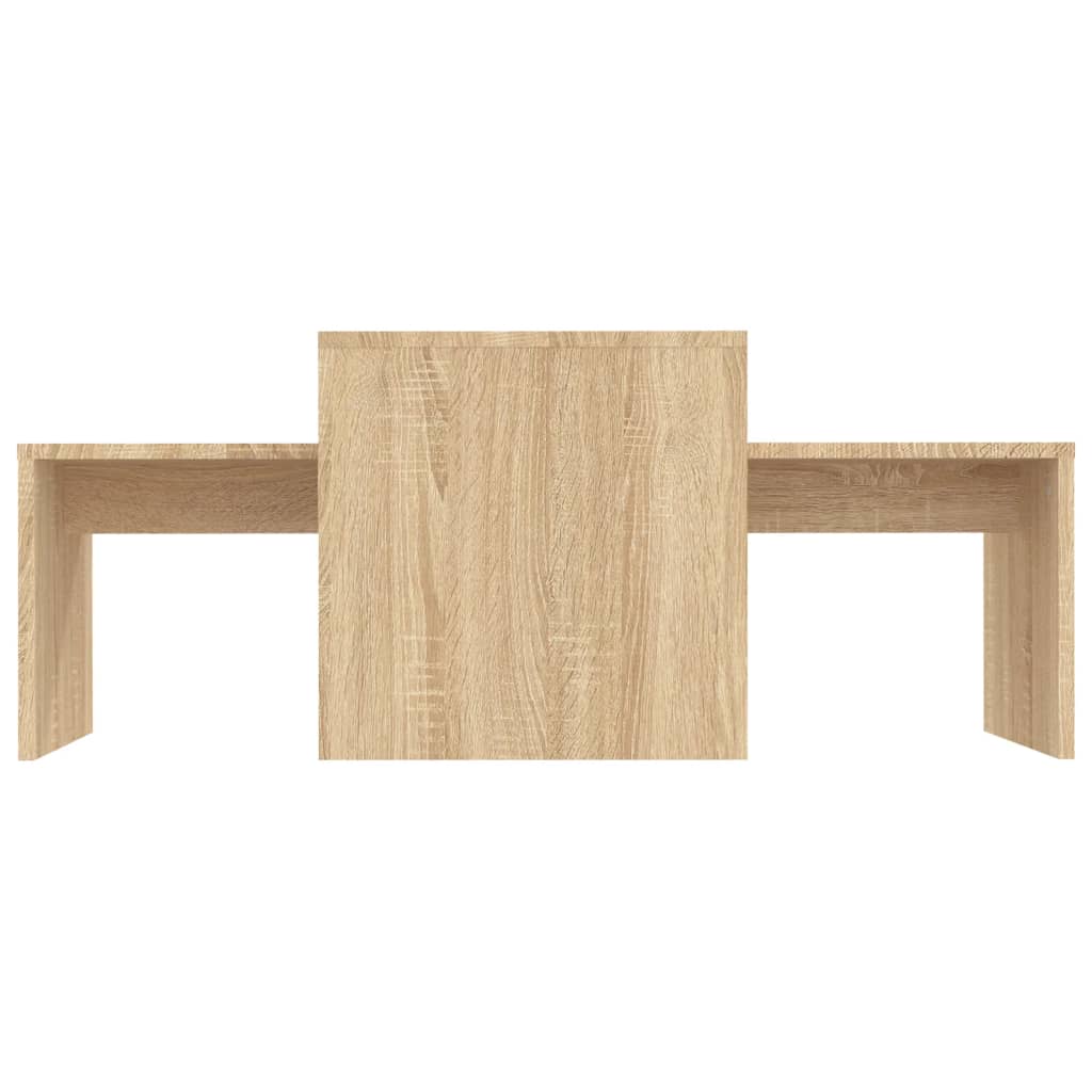 Couchtisch-Set Sonoma-Eiche 100x48x40 cm Holzwerkstoff