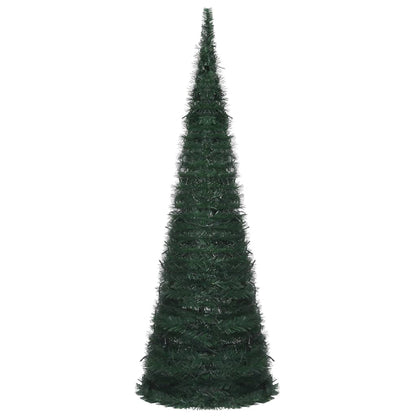 Künstlicher Pop-Up-Weihnachtsbaum mit Beleuchtung Grün 180 cm