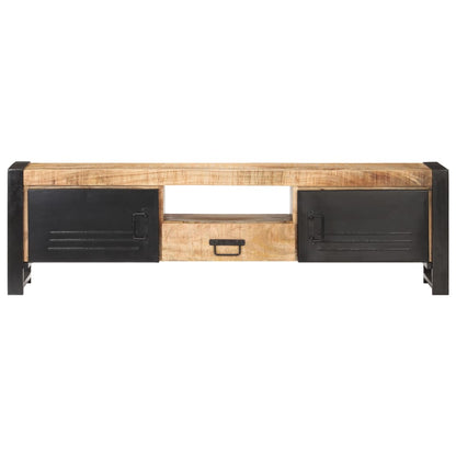 TV-Schrank 140x30x40 cm Raues Mangoholz